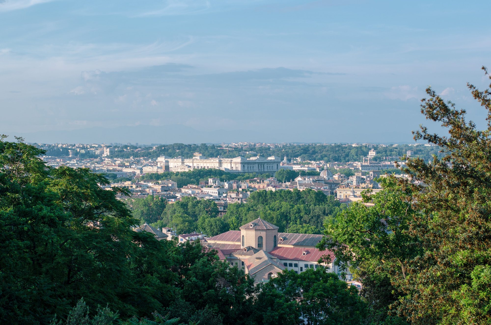 Spectacular views of Rome from Gianicolo Hill