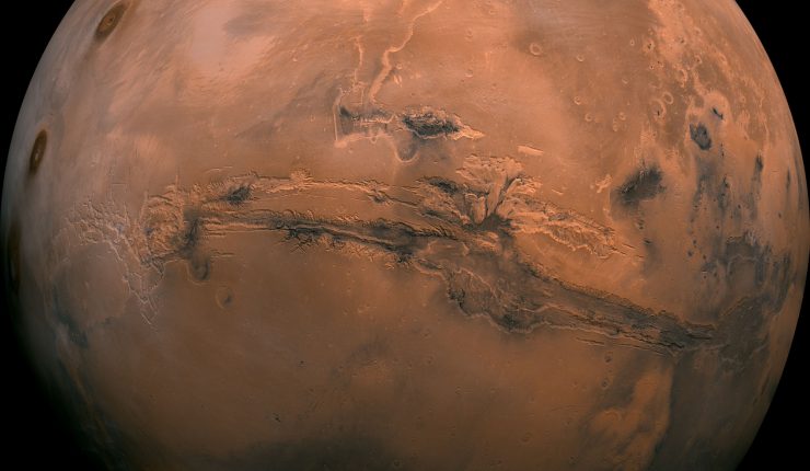 Gazing up at Mars